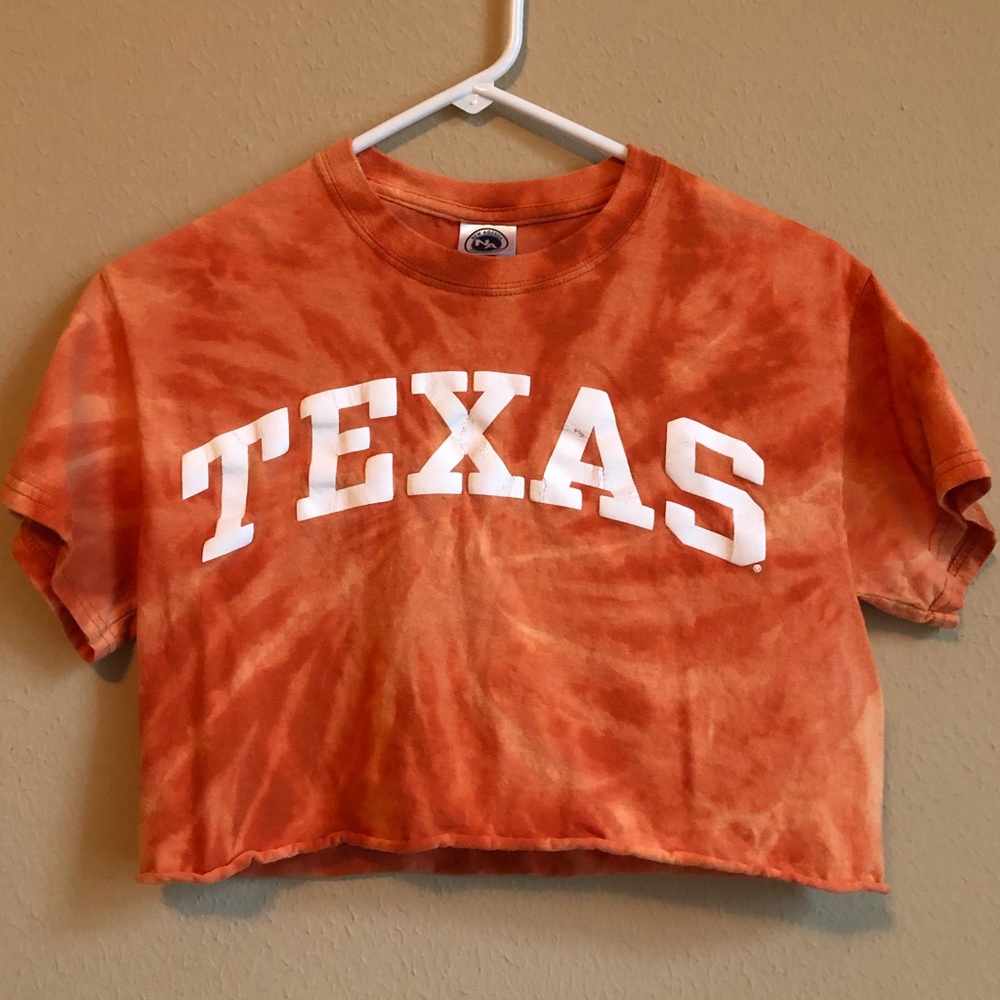 Burnt Orange Texas Crop Top